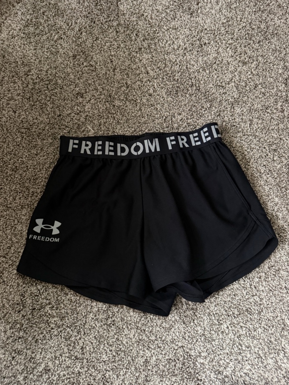 Under Armour Black 'Freedom' Women's Athletic Shorts